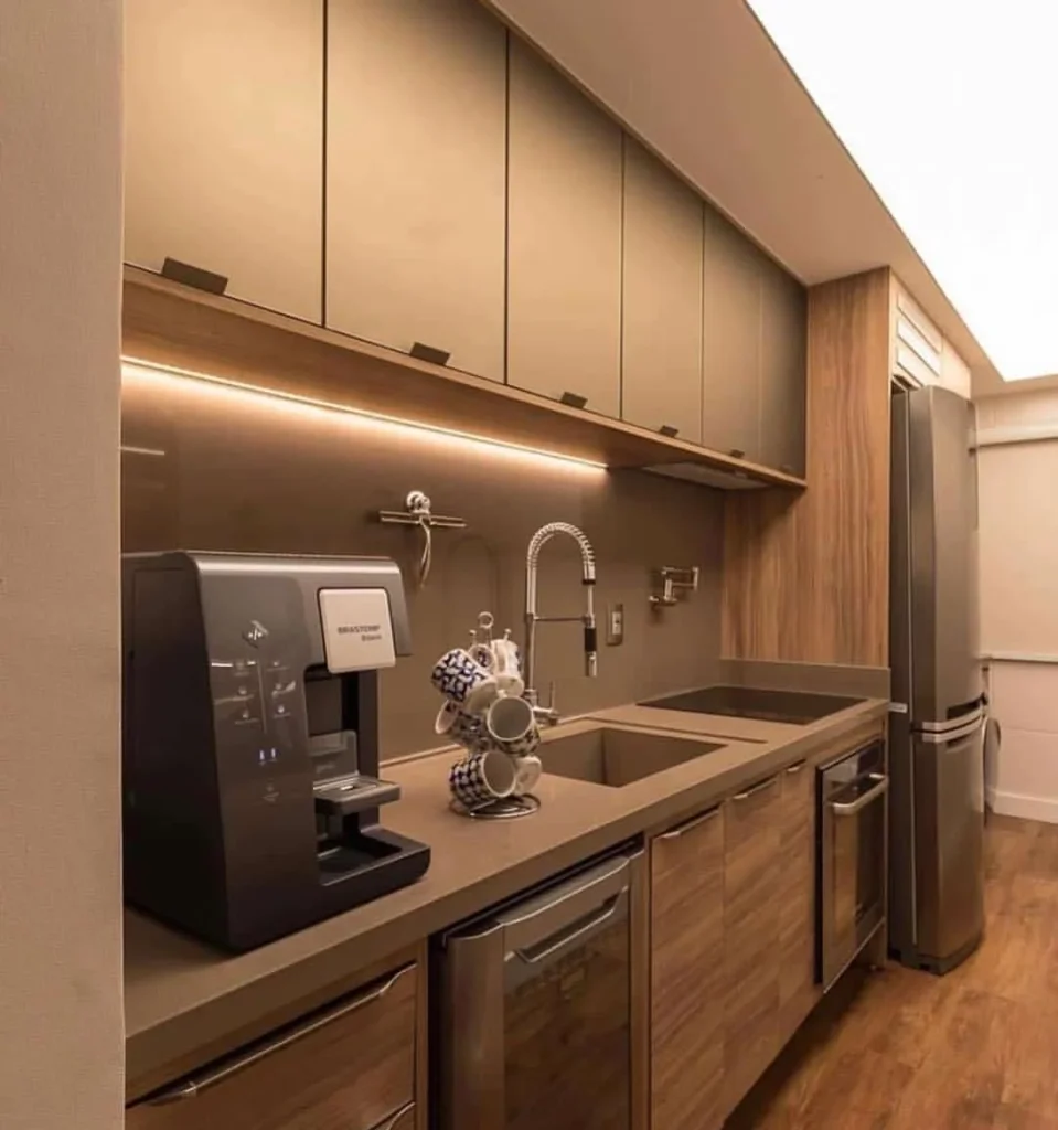 مطابخ الوميتال بني في كافيه